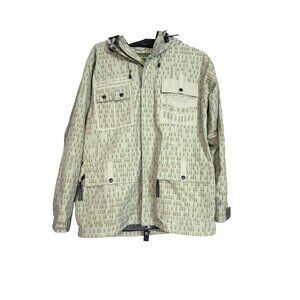 Grenade Fatigue Jacket Olive Green Bomber Print Lightweight Hooded Mens Outerwea